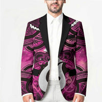 Personalised Maori Matariki Hei Matau Mawhero Blazer Maori Kowhaiwhai Pattern Galaxy LT01 - Polynesian Pride