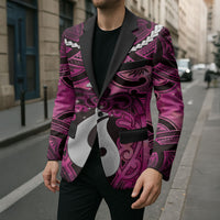 Personalised Maori Matariki Hei Matau Mawhero Blazer Maori Kowhaiwhai Pattern Galaxy LT01 - Polynesian Pride