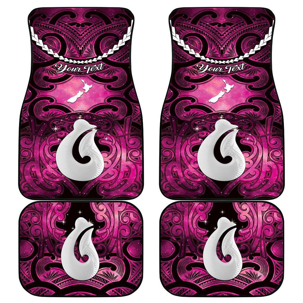 Personalised Maori Matariki Hei Matau Mawhero Car Mats Maori Kowhaiwhai Pattern Galaxy LT01 - Polynesian Pride