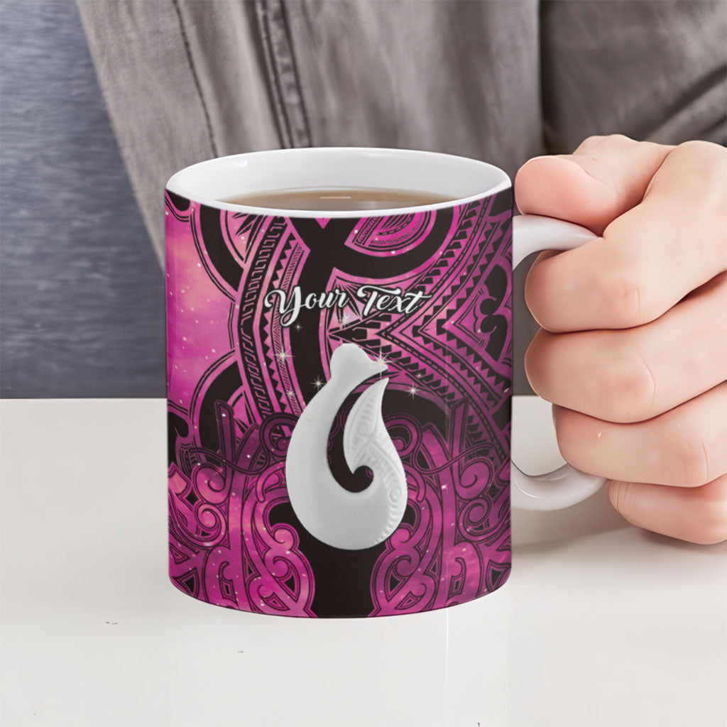 Personalised Maori Matariki Hei Matau Mawhero Ceramic Mug Maori Kowhaiwhai Pattern Galaxy LT01 - Polynesian Pride