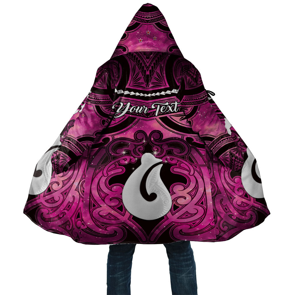 Personalised Maori Matariki Hei Matau Mawhero Cloak Maori Kowhaiwhai Pattern Galaxy LT01 Unisex Pink - Polynesian Pride