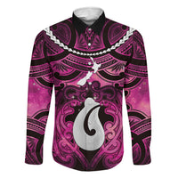 Personalised Maori Matariki Hei Matau Mawhero Family Matching Long Sleeve Bodycon Dress and Hawaiian Shirt Maori Kowhaiwhai Pattern Galaxy
