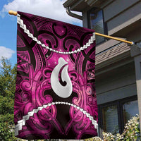 Maori Matariki Hei Matau Mawhero Garden Flag Maori Kowhaiwhai Pattern Galaxy LT01 - Polynesian Pride