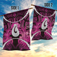Maori Matariki Hei Matau Mawhero Garden Flag Maori Kowhaiwhai Pattern Galaxy LT01 - Polynesian Pride