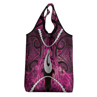 Maori Matariki Hei Matau Mawhero Grocery Bag Maori Kowhaiwhai Pattern Galaxy LT01 - Polynesian Pride