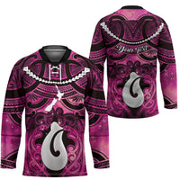 Personalised Maori Matariki Hei Matau Mawhero Hockey Jersey Maori Kowhaiwhai Pattern Galaxy LT01 - Polynesian Pride
