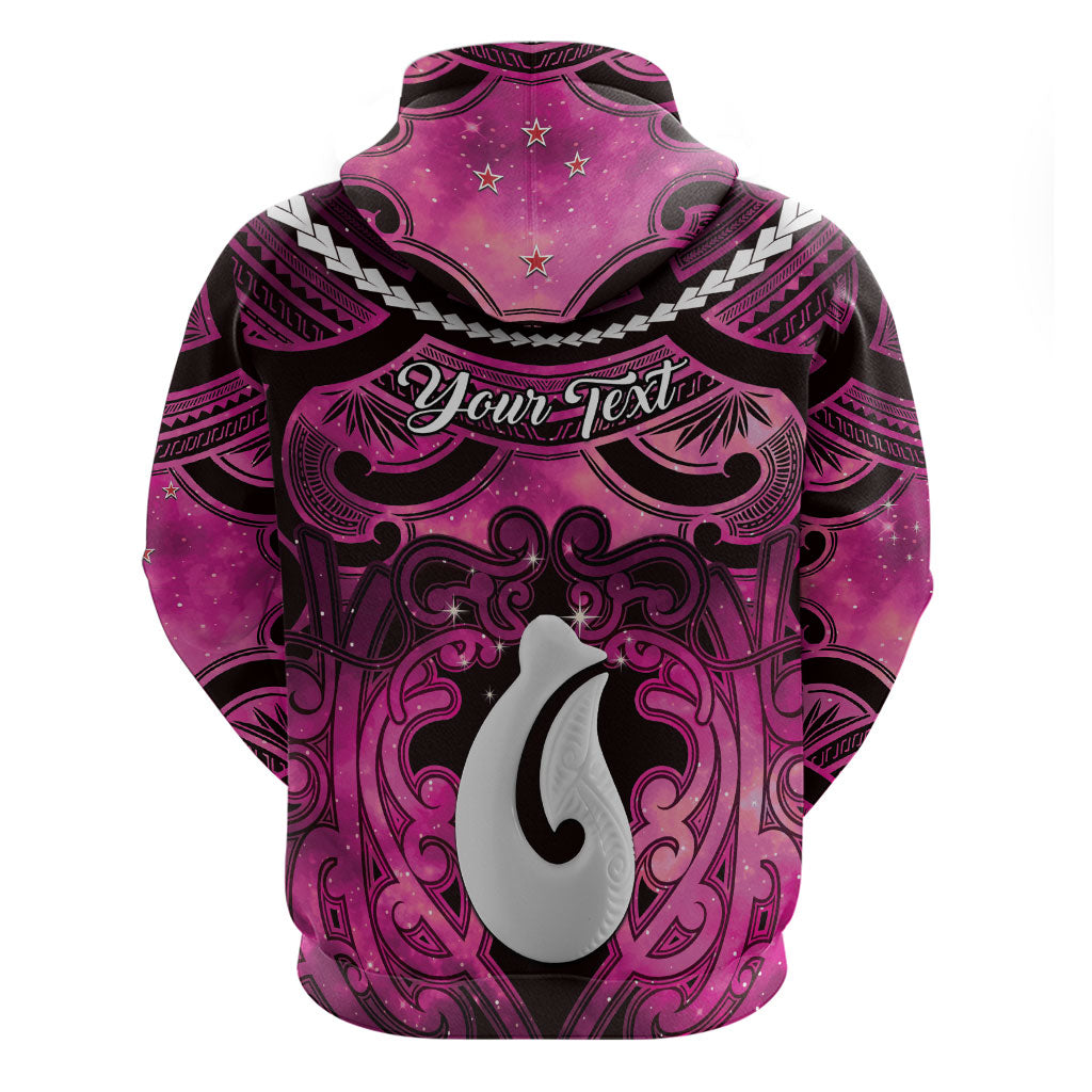 Personalised Maori Matariki Hei Matau Mawhero Hoodie Maori Kowhaiwhai Pattern Galaxy LT01 - Polynesian Pride
