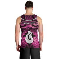 Personalised Maori Matariki Hei Matau Mawhero Men Tank Top Maori Kowhaiwhai Pattern Galaxy LT01 - Polynesian Pride