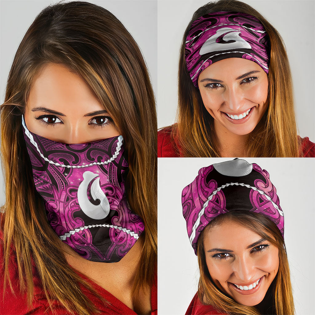 Maori Matariki Hei Matau Mawhero Neck Gaiter Maori Kowhaiwhai Pattern Galaxy LT01 - Polynesian Pride