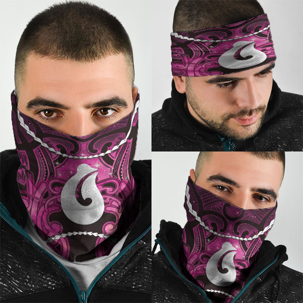 Maori Matariki Hei Matau Mawhero Neck Gaiter Maori Kowhaiwhai Pattern Galaxy LT01 - Polynesian Pride
