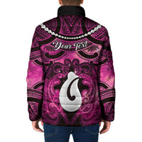 Personalised Maori Matariki Hei Matau Mawhero Padded Jacket Maori Kowhaiwhai Pattern Galaxy LT01 - Polynesian Pride