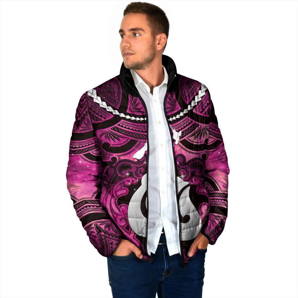 Personalised Maori Matariki Hei Matau Mawhero Padded Jacket Maori Kowhaiwhai Pattern Galaxy LT01 - Polynesian Pride
