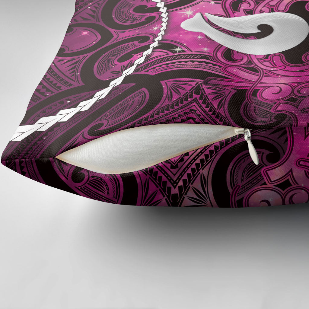 Maori Matariki Hei Matau Mawhero Pillow Cover Maori Kowhaiwhai Pattern Galaxy LT01 - Polynesian Pride