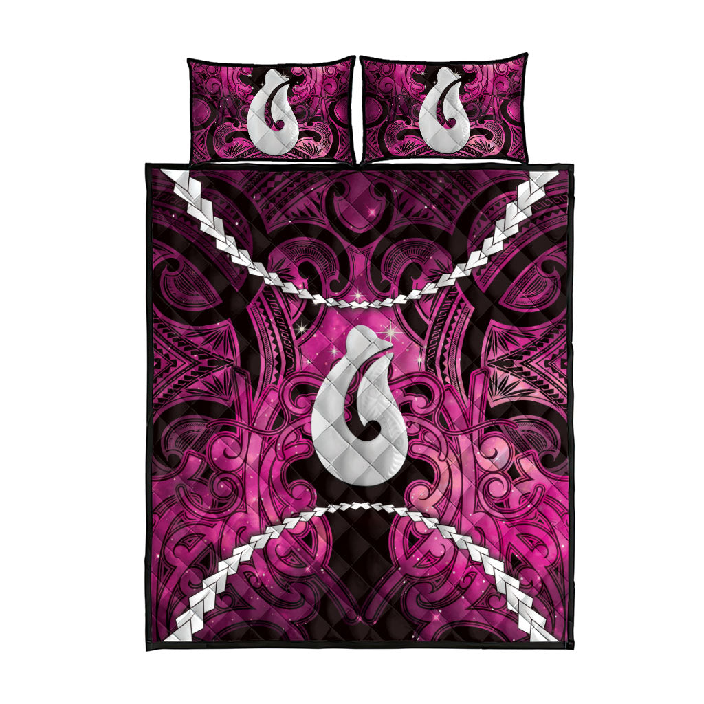Maori Matariki Hei Matau Mawhero Quilt Bed Set Maori Kowhaiwhai Pattern Galaxy LT01 - Polynesian Pride