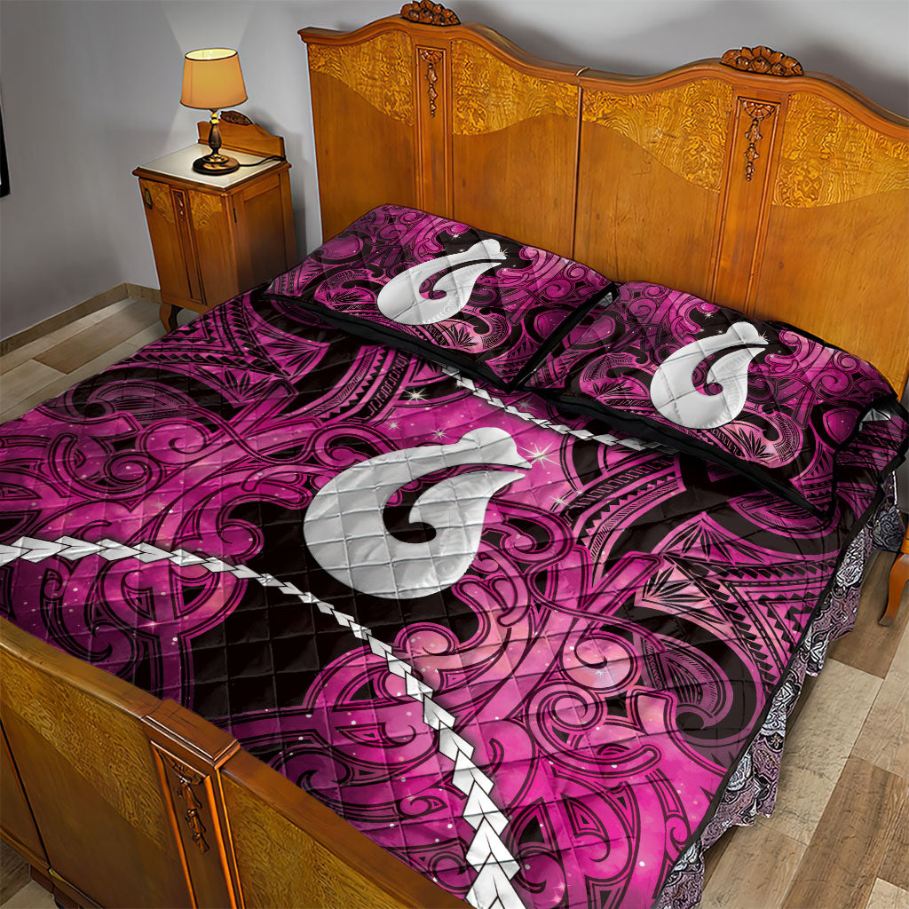 Maori Matariki Hei Matau Mawhero Quilt Bed Set Maori Kowhaiwhai Pattern Galaxy LT01 - Polynesian Pride
