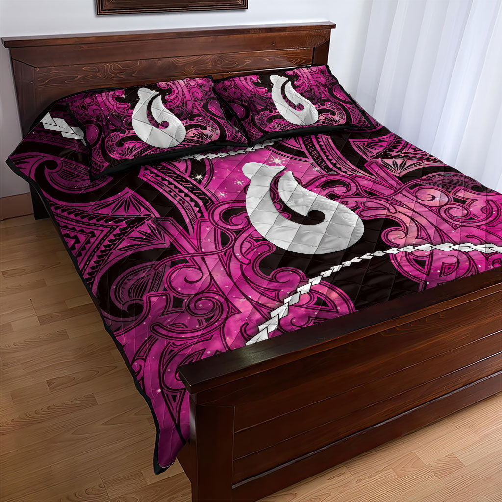 Maori Matariki Hei Matau Mawhero Quilt Bed Set Maori Kowhaiwhai Pattern Galaxy LT01 - Polynesian Pride
