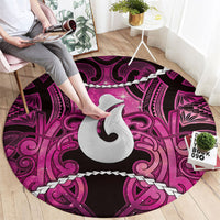 Maori Matariki Hei Matau Mawhero Round Carpet Maori Kowhaiwhai Pattern Galaxy LT01 - Polynesian Pride
