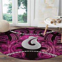 Maori Matariki Hei Matau Mawhero Round Carpet Maori Kowhaiwhai Pattern Galaxy LT01 - Polynesian Pride