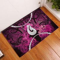 Maori Matariki Hei Matau Mawhero Rubber Doormat Maori Kowhaiwhai Pattern Galaxy LT01 - Polynesian Pride