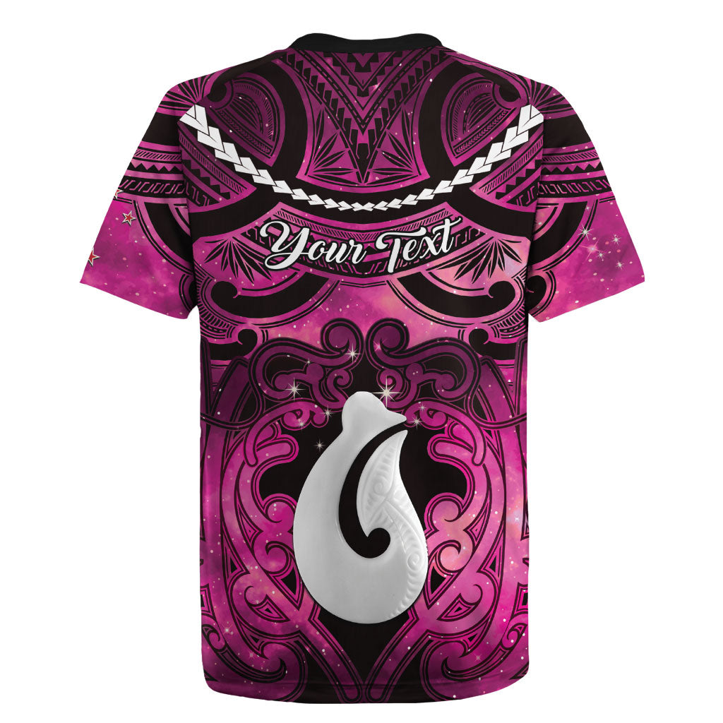 Personalised Maori Matariki Hei Matau Mawhero Rugby Jersey Maori Kowhaiwhai Pattern Galaxy LT01 - Polynesian Pride