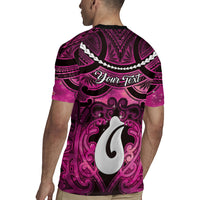 Personalised Maori Matariki Hei Matau Mawhero Rugby Jersey Maori Kowhaiwhai Pattern Galaxy LT01 - Polynesian Pride