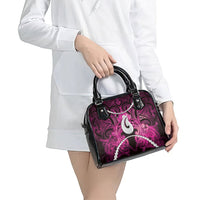 Maori Matariki Hei Matau Mawhero Shoulder Handbag Maori Kowhaiwhai Pattern Galaxy LT01 - Polynesian Pride