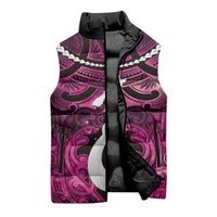 Personalised Maori Matariki Hei Matau Mawhero Sleeveless Puffer Jacket Maori Kowhaiwhai Pattern Galaxy LT01 - Polynesian Pride