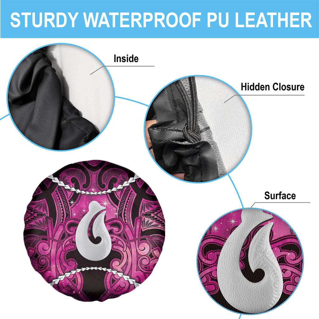 Maori Matariki Hei Matau Mawhero Spare Tire Cover Maori Kowhaiwhai Pattern Galaxy LT01 - Polynesian Pride