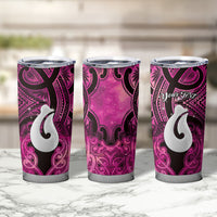 Personalised Maori Matariki Hei Matau Mawhero Tumbler Cup Maori Kowhaiwhai Pattern Galaxy LT01 - Polynesian Pride