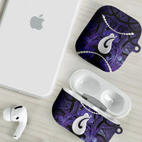 Maori Matariki Hei Matau Waiporoporo AirPods Case Maori Kowhaiwhai Pattern Galaxy LT01 - Polynesian Pride