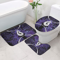 Maori Matariki Hei Matau Waiporoporo Bathroom Set Maori Kowhaiwhai Pattern Galaxy LT01 - Polynesian Pride