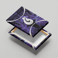 Maori Matariki Hei Matau Waiporoporo Canvas Wall Art Maori Kowhaiwhai Pattern Galaxy LT01 - Polynesian Pride