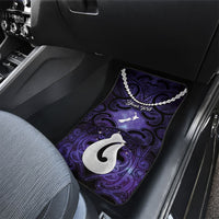Personalised Maori Matariki Hei Matau Waiporoporo Car Mats Maori Kowhaiwhai Pattern Galaxy LT01 - Polynesian Pride