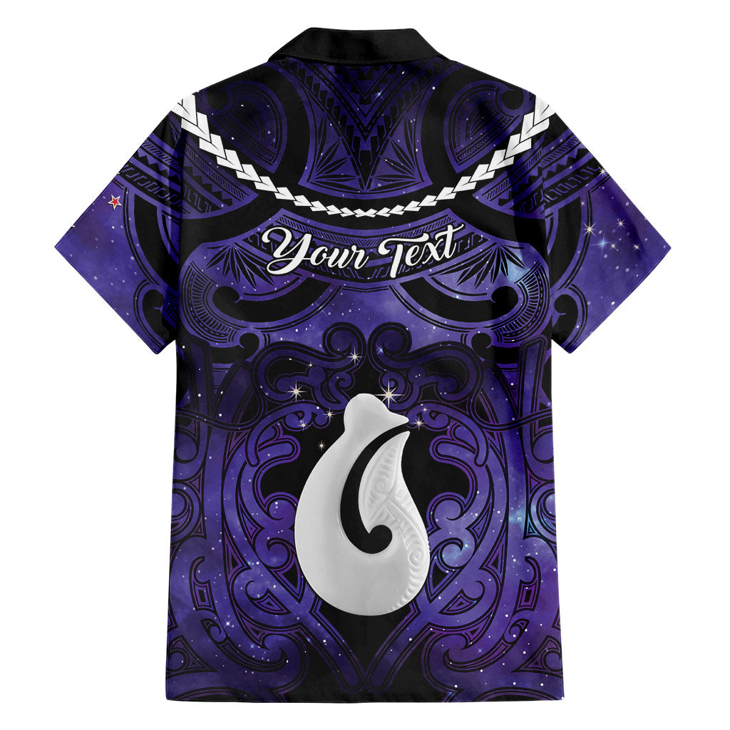 Personalised Maori Matariki Hei Matau Waiporoporo Family Matching Mermaid Dress and Hawaiian Shirt Maori Kowhaiwhai Pattern Galaxy