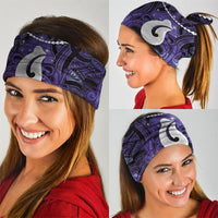 Maori Matariki Hei Matau Waiporoporo Neck Gaiter Maori Kowhaiwhai Pattern Galaxy LT01 - Polynesian Pride