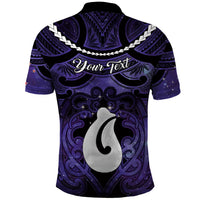 Personalised Maori Matariki Hei Matau Waiporoporo Polo Shirt Maori Kowhaiwhai Pattern Galaxy LT01 - Polynesian Pride