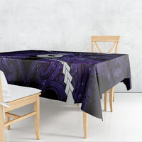 Maori Matariki Hei Matau Waiporoporo Tablecloth Maori Kowhaiwhai Pattern Galaxy LT01 - Polynesian Pride