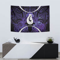 Maori Matariki Hei Matau Waiporoporo Tapestry Maori Kowhaiwhai Pattern Galaxy LT01 - Polynesian Pride