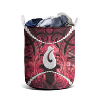 Maori Matariki Hei Matau Whero Laundry Basket Maori Kowhaiwhai Pattern Galaxy LT01 - Polynesian Pride