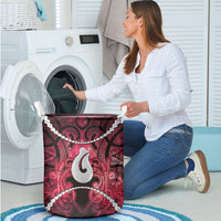 Maori Matariki Hei Matau Whero Laundry Basket Maori Kowhaiwhai Pattern Galaxy LT01 - Polynesian Pride
