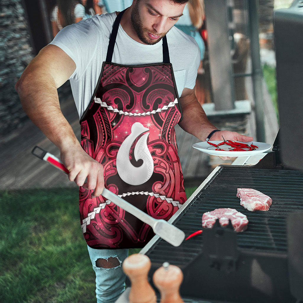 Maori Matariki Hei Matau Whero Apron Maori Kowhaiwhai Pattern Galaxy LT01 - Polynesian Pride
