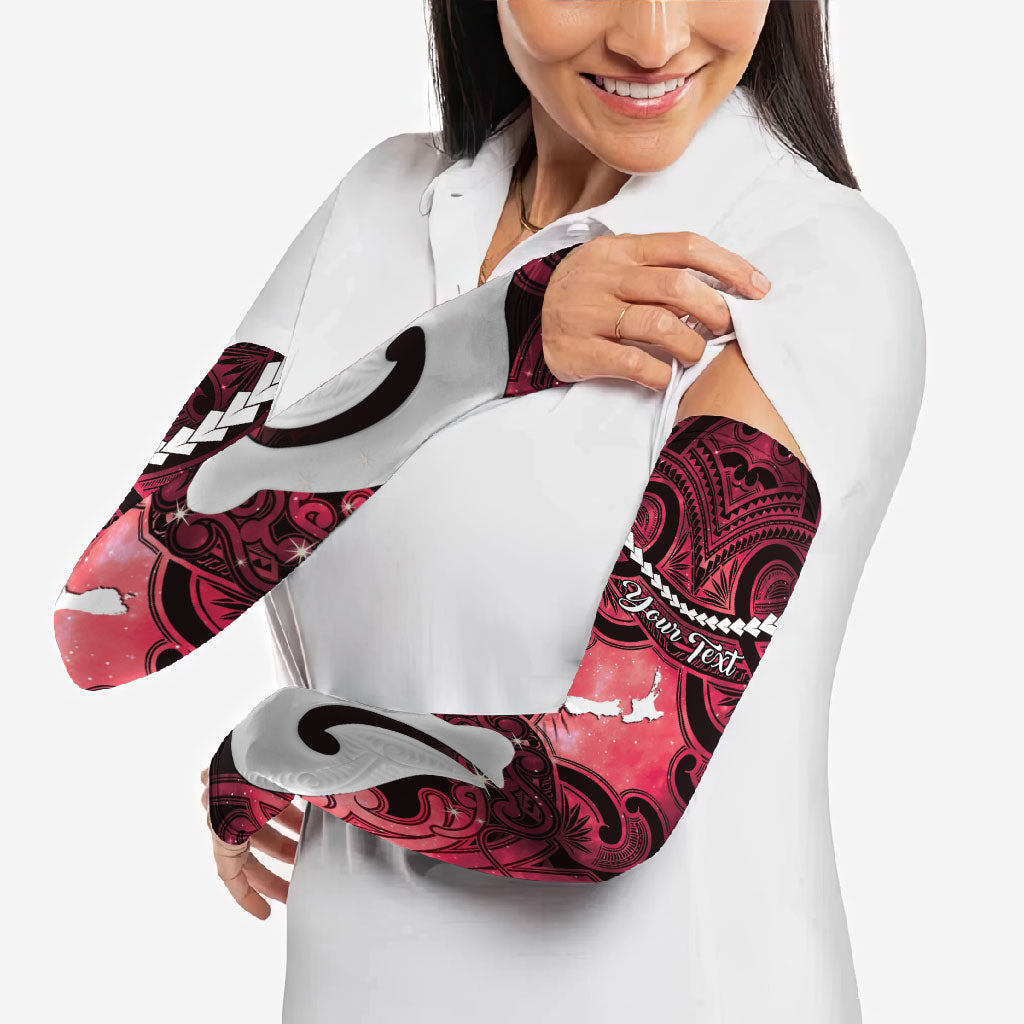 Personalised Maori Matariki Hei Matau Whero Arm Sleeves Maori Kowhaiwhai Pattern Galaxy LT01 - Polynesian Pride