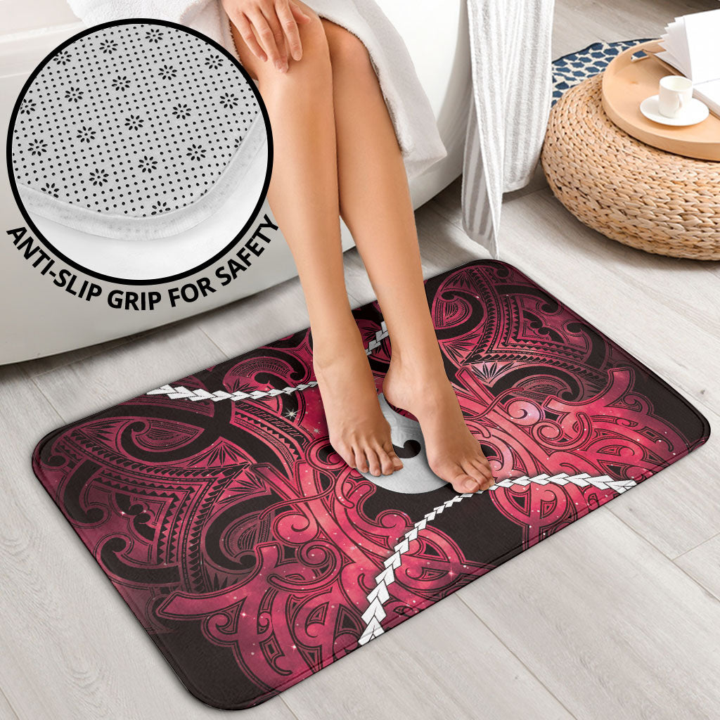 Maori Matariki Hei Matau Whero Bathroom Set Maori Kowhaiwhai Pattern Galaxy LT01 - Polynesian Pride
