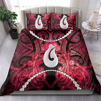 Maori Matariki Hei Matau Whero Bedding Set Maori Kowhaiwhai Pattern Galaxy LT01 - Polynesian Pride