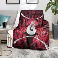 Maori Matariki Hei Matau Whero Blanket Maori Kowhaiwhai Pattern Galaxy LT01 - Polynesian Pride