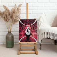 Maori Matariki Hei Matau Whero Canvas Wall Art Maori Kowhaiwhai Pattern Galaxy