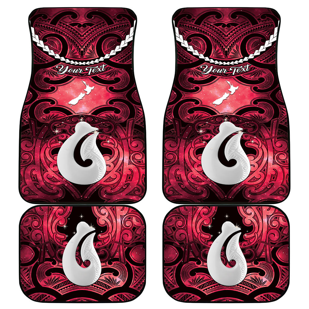 Personalised Maori Matariki Hei Matau Whero Car Mats Maori Kowhaiwhai Pattern Galaxy LT01 - Polynesian Pride
