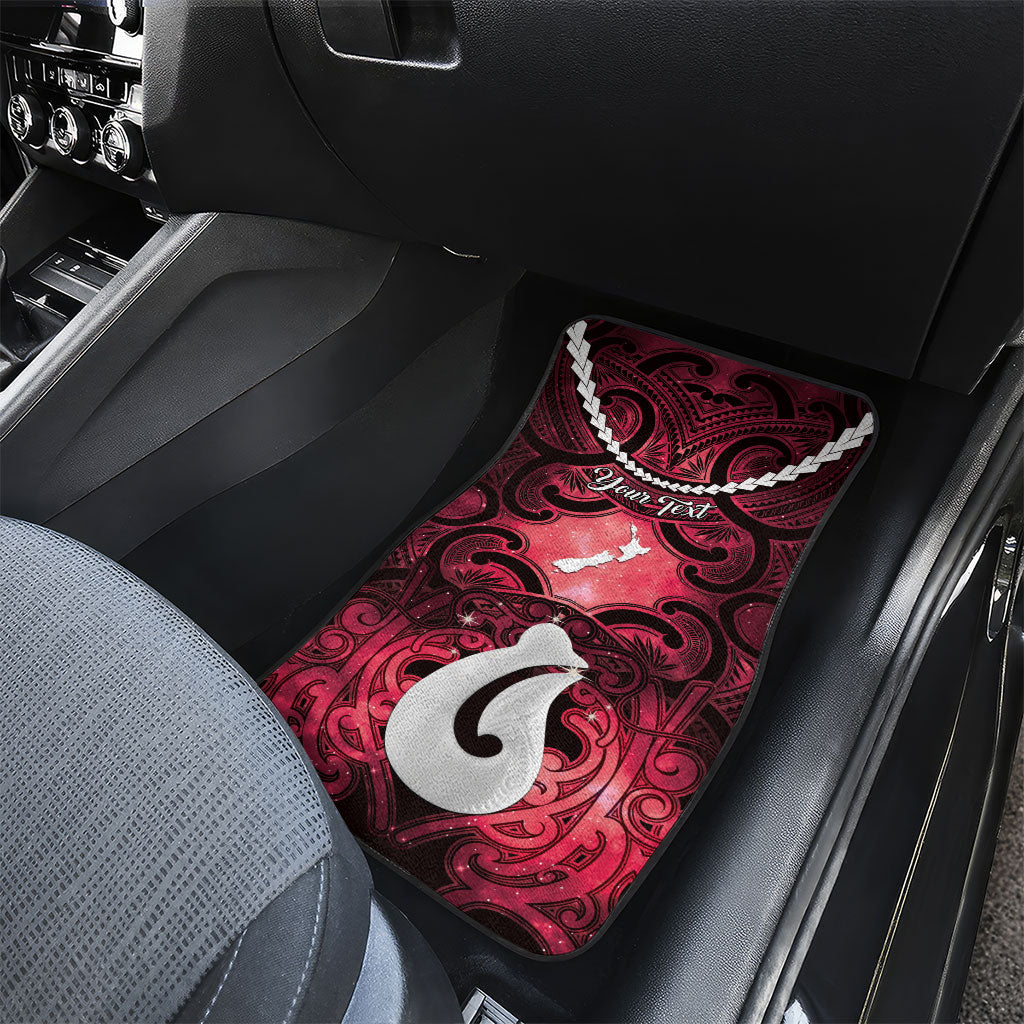 Personalised Maori Matariki Hei Matau Whero Car Mats Maori Kowhaiwhai Pattern Galaxy LT01 - Polynesian Pride