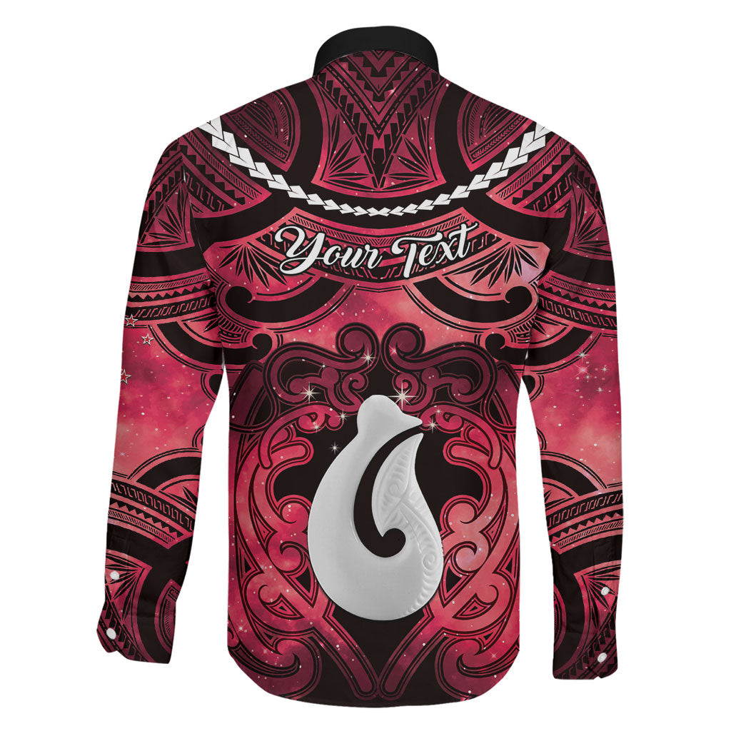 Personalised Maori Matariki Hei Matau Whero Family Matching Mermaid Dress and Hawaiian Shirt Maori Kowhaiwhai Pattern Galaxy