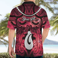 Personalised Maori Matariki Hei Matau Whero Hawaiian Shirt Maori Kowhaiwhai Pattern Galaxy LT01 - Polynesian Pride